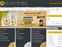 Tablet Screenshot of blanchardgold.com